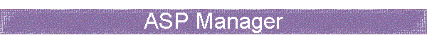 ASP Manager